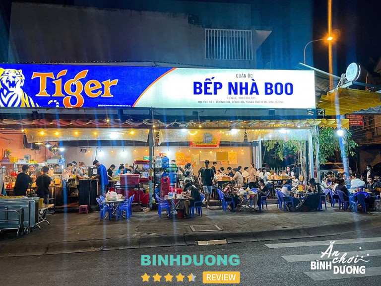 Quán ốc Bếp nhà Boo Dĩ An Bình Dương