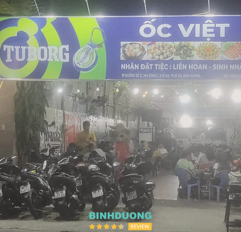 Quán Ốc Việt Dĩ An Bình Dương