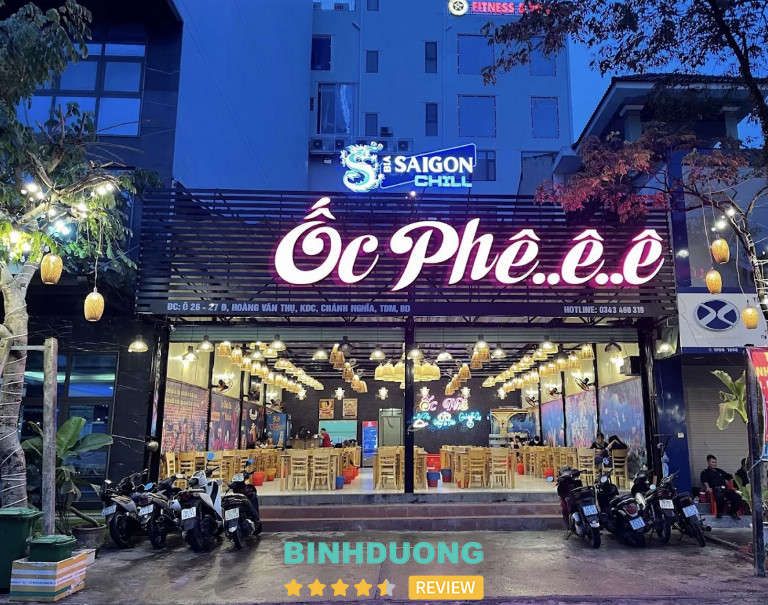Ốc Phê Quán thủ Dầu một Bình Dương