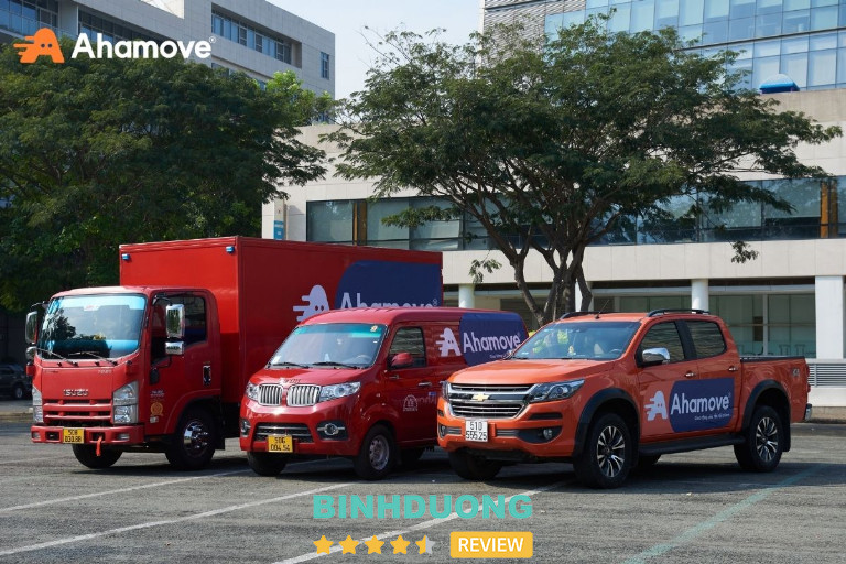 Ahamove cung cấp đa dạng các loại xe tải chở hàng từ 500kg - 2 tấn