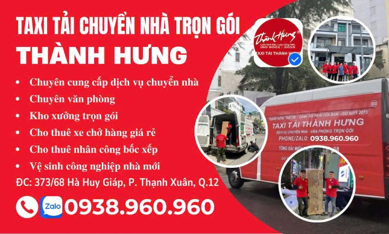 Dịch vụ chuyển nhà Thành Hưng tại Bình Dương