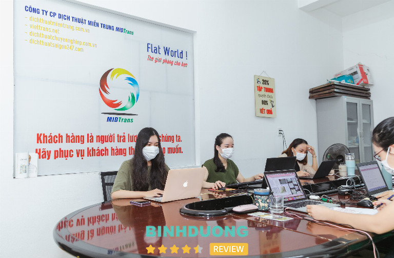 Công Ty Dịch Thuật Miền Trung – MIDtrans, Bình Dương