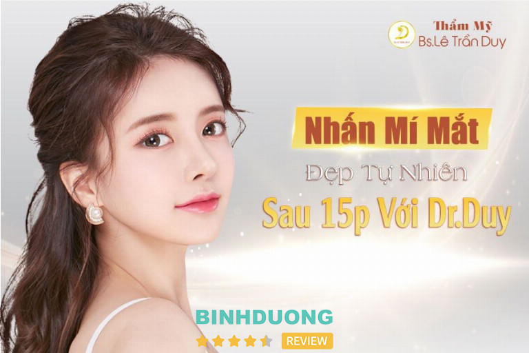 Cắt nhấn mắt 2 mí ở bình dương bác sĩ lê trần duy