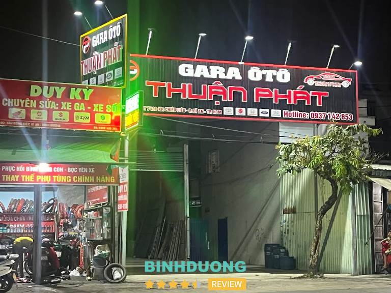bài viết đánh giá về Gara ôtô Thuận Phát: 1352 TL743C, Tân Đông Hiệp, Dĩ An