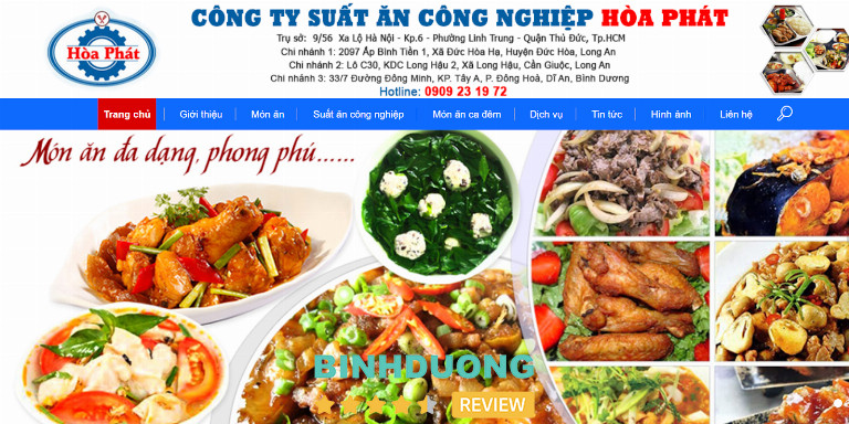 Công ty Suất ăn Công nghiệp Hòa Phát tại Bình Dương Công ty Suất ăn Công nghiệp Hòa Phát tại Bình Dương