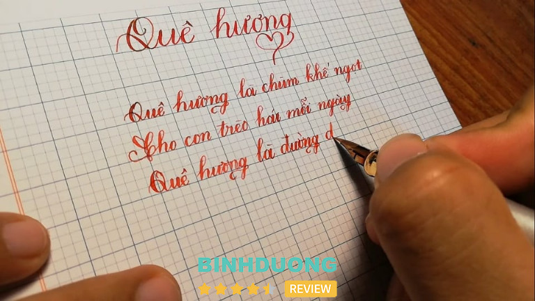 Luyện chữ đẹp Nguyên Hoa, Bình Dương