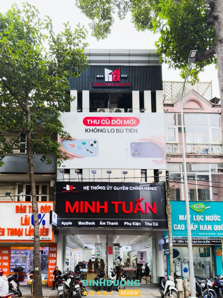 mặt tiền cửa hàng Minh Tuấn Mobile 61-63 Trần Quang Khải, Phường Tân Định, TP.HCM